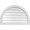 Ekena Millwork Round Top Surface Mount PVC Gable Vent w/ 2"W x 1-1/2"P Brickmould Frame, 30"W x 20"H GVPRT30X2002SN - alternate 1